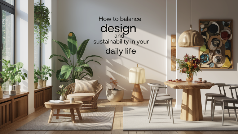 Comment concilier design et durabilité dans votre vie quotidienne ?
